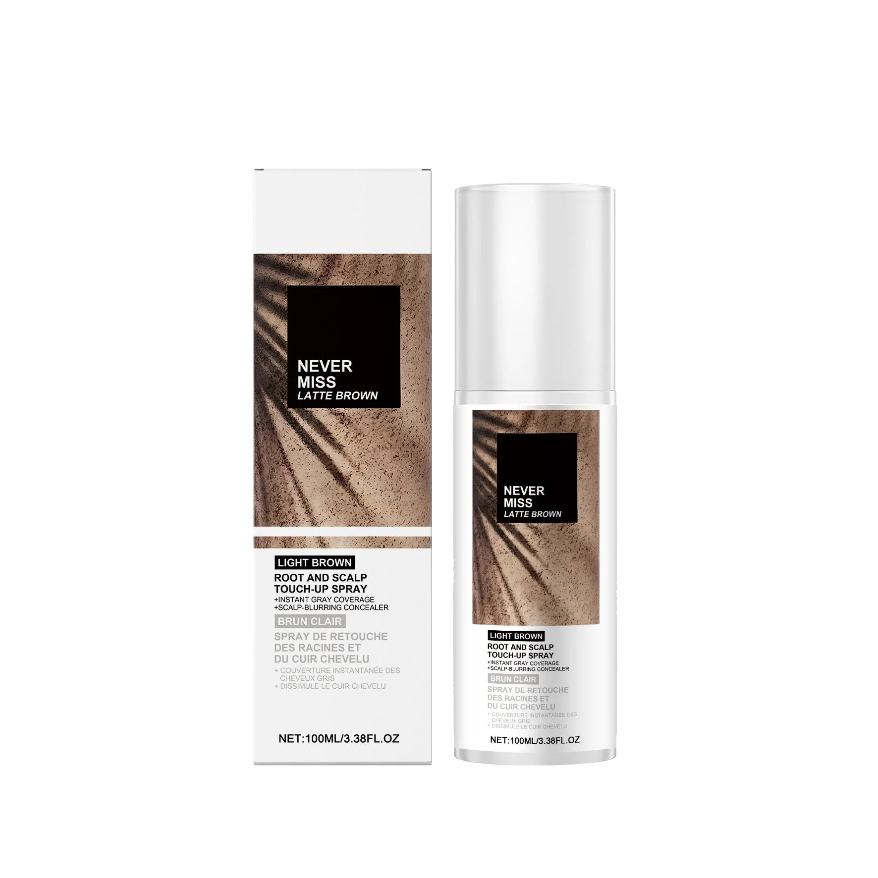 Disposable Temporary Hair Coloring Spray White Gray Hair Covering Lasting Scalp Concealer Hairline Dye Thinning Hairs Solution