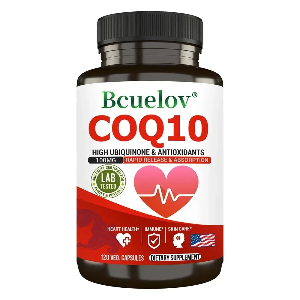 CoQ10 Supplement - Antioxidant, Good for Heart Health and Energy Production, Improves Blood Circulation, Promote Immune