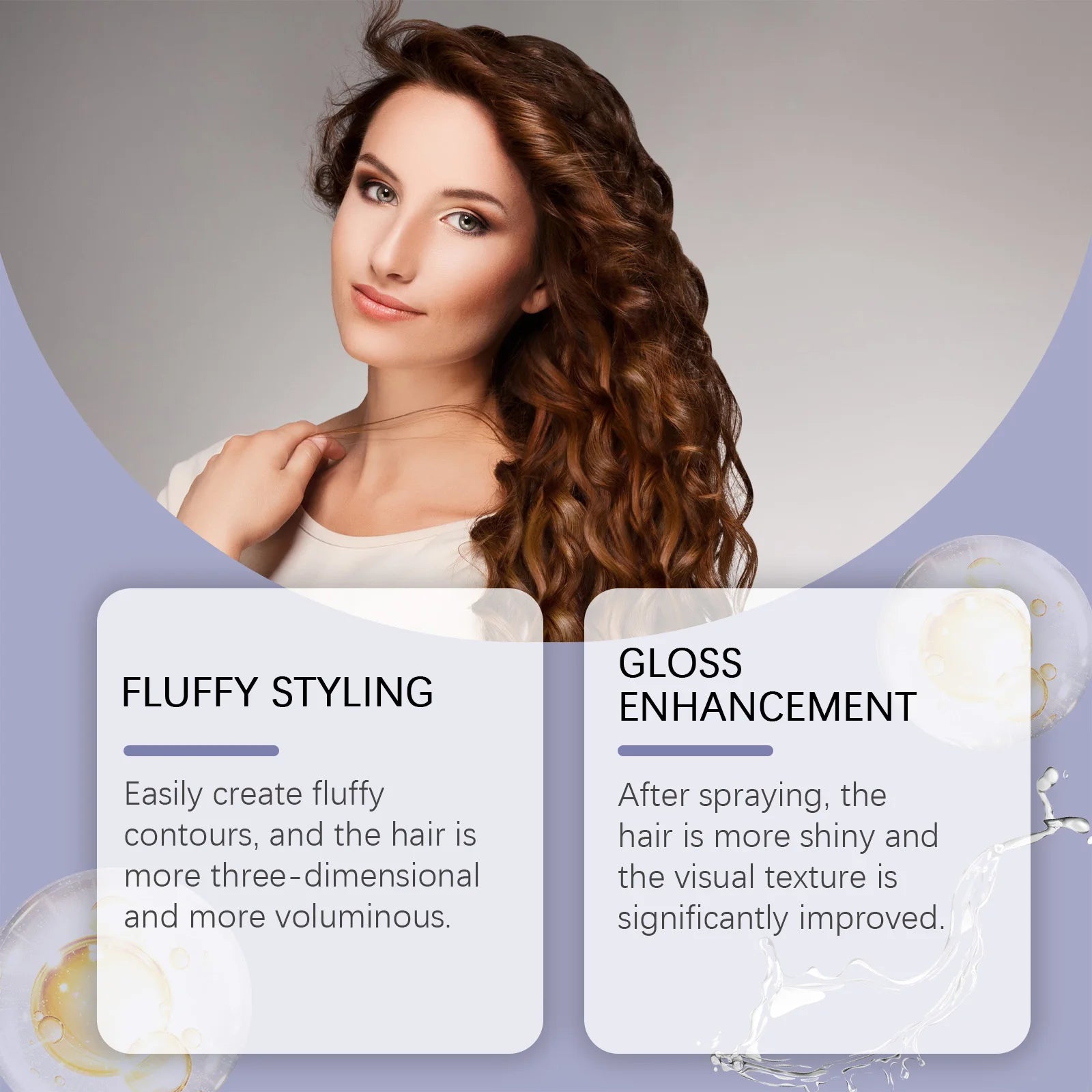 Hair Texture Setting Spray Shine Enhancing Fast Drying Natural Finish Unisex Men Women Heat Protection Non Sticky Hold