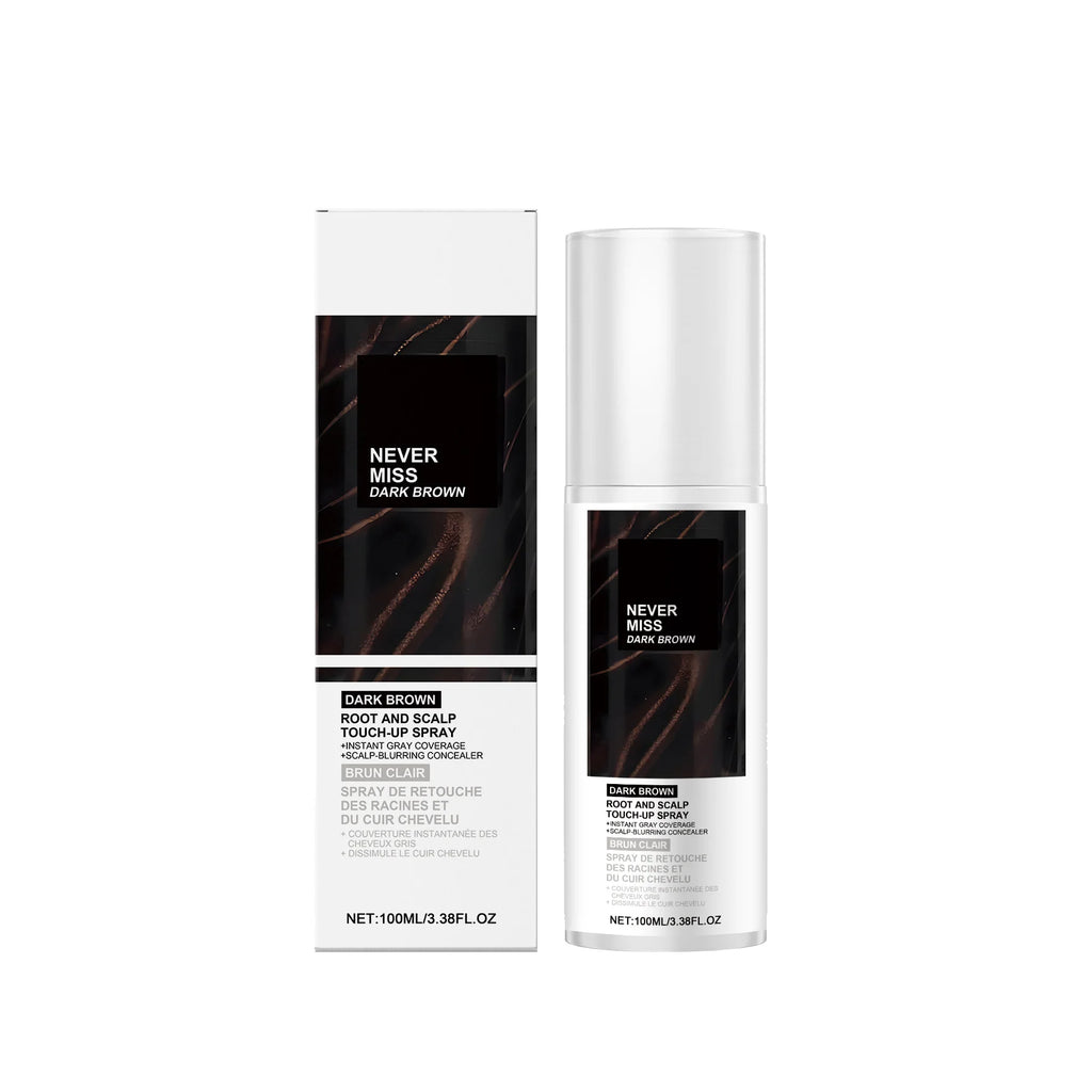 Disposable Temporary Hair Coloring Spray White Gray Hair Covering Lasting Scalp Concealer Hairline Dye Thinning Hairs Solution