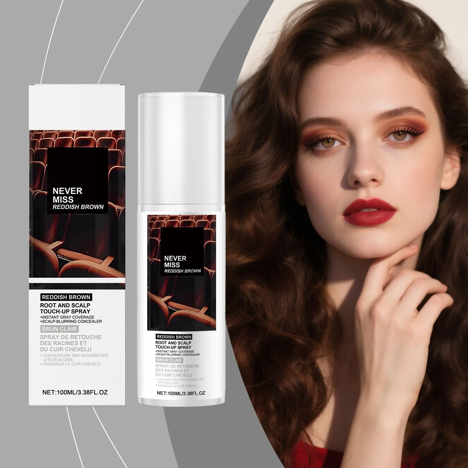Disposable Temporary Hair Coloring Spray White Gray Hair Covering Lasting Scalp Concealer Hairline Dye Thinning Hairs Solution