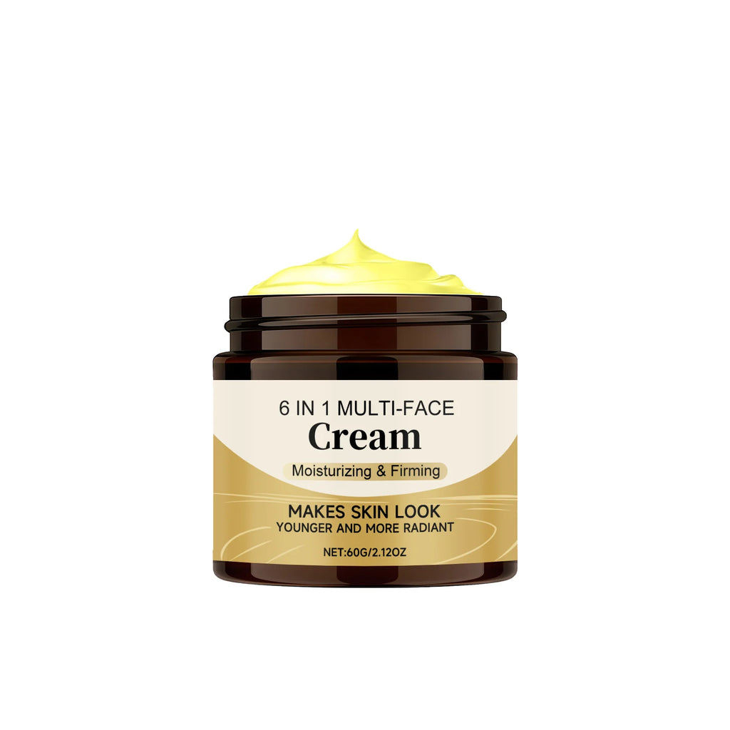 6-in-1 Face Cream Moisturizing Firming Lifting Brightening Fade Fine Lines Smooth Wrinkles Glowing Soothing Hydrating Face Cream