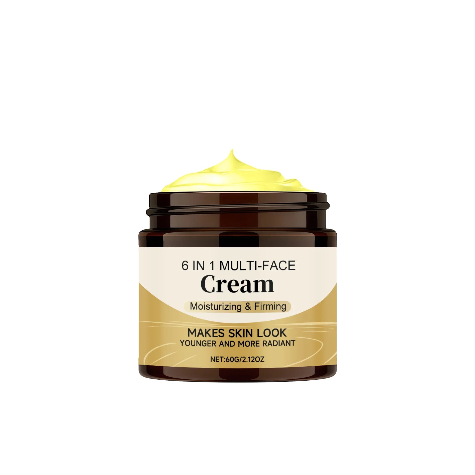 6-in-1 Face Cream Moisturizing Firming Lifting Brightening Fade Fine Lines Smooth Wrinkles Glowing Soothing Hydrating Face Cream