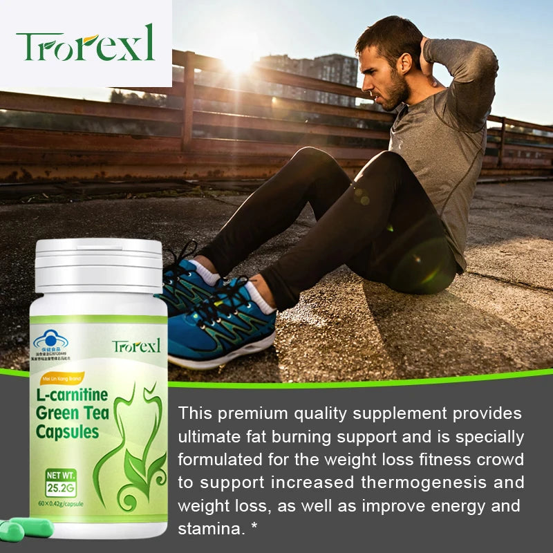 L-Carnitine Capsules Weight Loss for Men & Women Exercise Dietary Gym Supplement