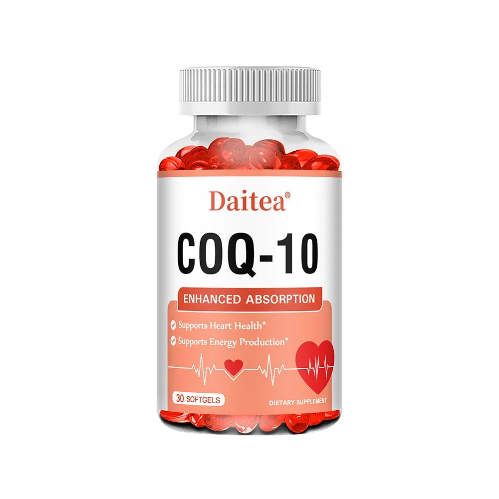 High Absorption CoQ10 400MG-Vascular and Heart Health, Energy Production - Nutritional Supplements with Coenzyme Q10, NON-GMO