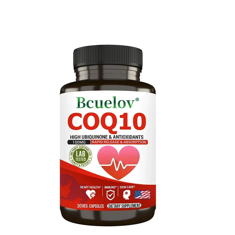 CoQ10 Supplement - Antioxidant, Good for Heart Health and Energy Production, Improves Blood Circulation, Promote Immune