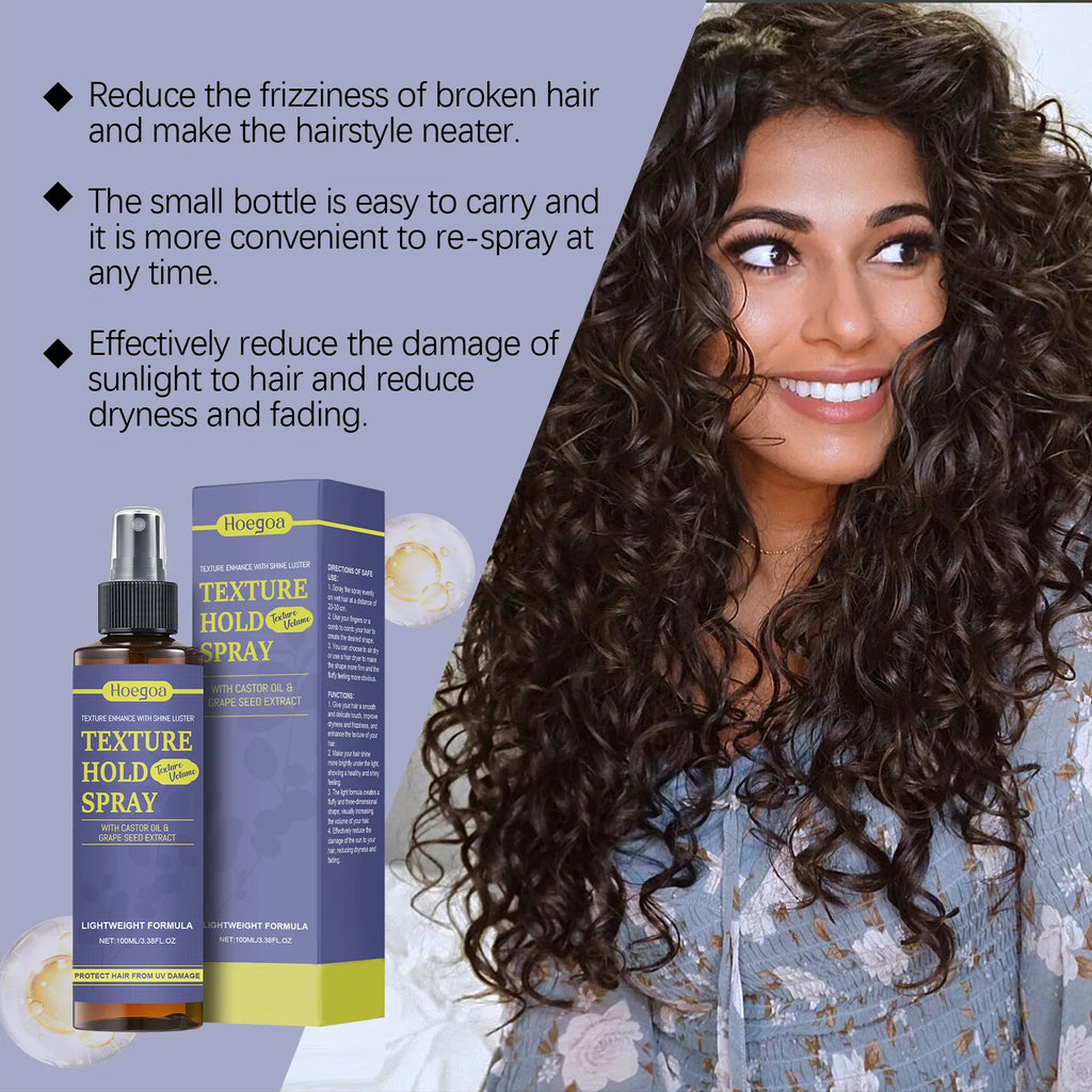 Hair Texture Setting Spray Shine Enhancing Fast Drying Natural Finish Unisex Men Women Heat Protection Non Sticky Hold