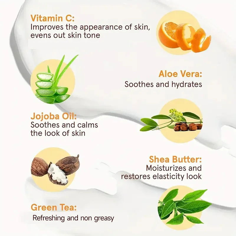 Vitamin C Facial Essence Contains Hyaluronic Acid Dark Spot Remover Moisturizing Repair Anti-aging Essence Facial Skin Care 30ml