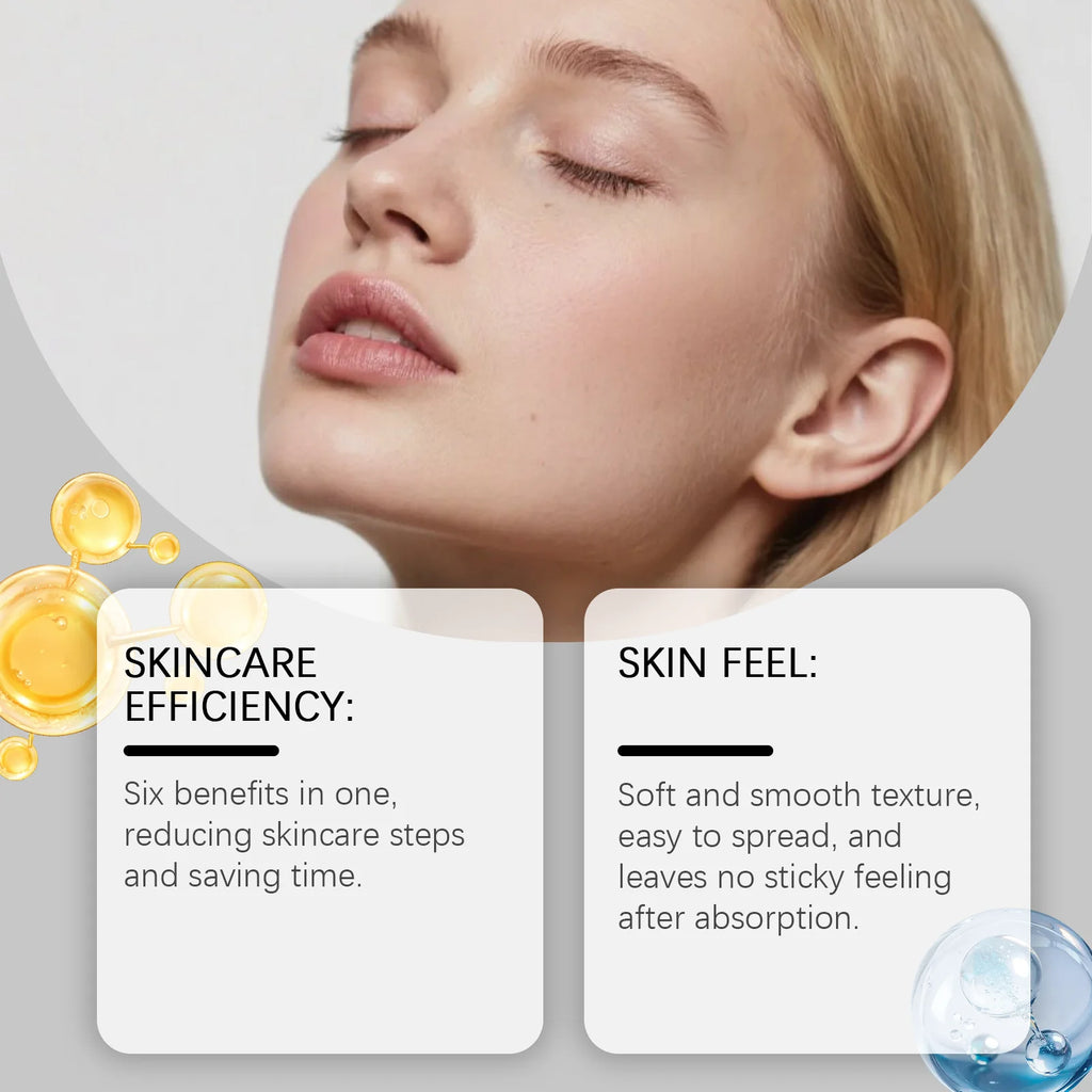6-in-1 Face Cream Moisturizing Firming Lifting Brightening Fade Fine Lines Smooth Wrinkles Glowing Soothing Hydrating Face Cream