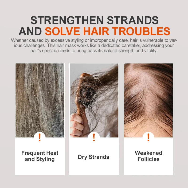PURC Batana Hair Growth 1-3pcs Set Nourishing Anti Hair Loss Hair Oil & Spray & Mask Treatment Rosemary Oil Biotin Hair Care Set