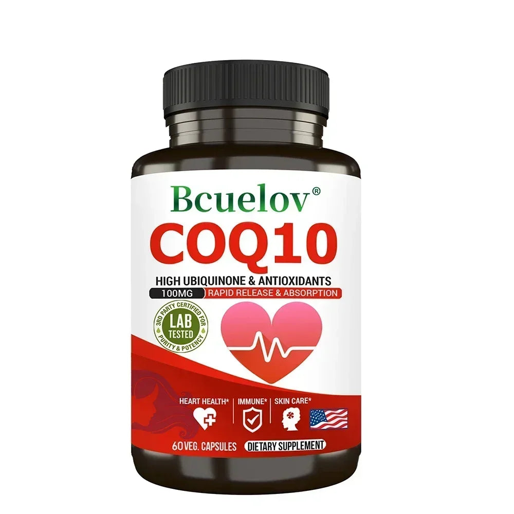 CoQ10 Supplement - Antioxidant, Good for Heart Health and Energy Production, Improves Blood Circulation, Promote Immune