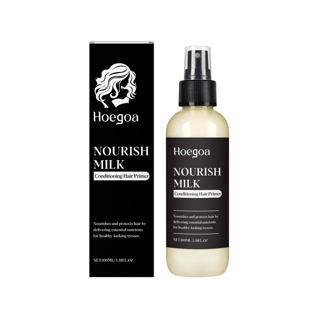 Milk Leave In Hair Spray With Oat Extract Olive Oil For Hydration Shine Heat Protection Lightweight Detangling Mist No Rinse