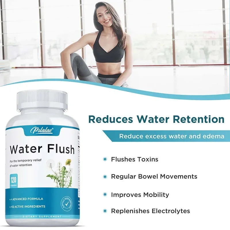 Diuretic Weight Loss Supplement Capsules - Relieves Bloating, Reduces Excess Water, Aids in Detoxification and Urinary Health