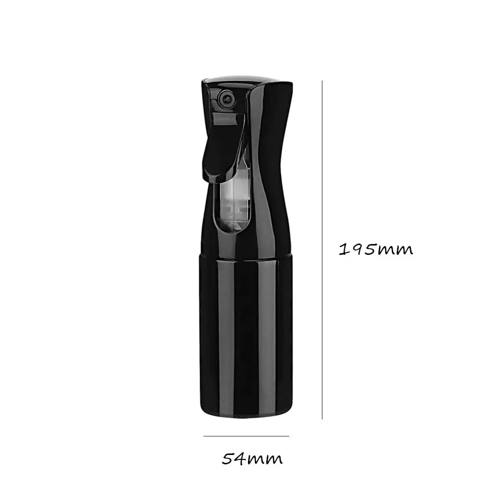 200ml Continuous Spray 360° Upside Down Fine Mist Sprayer Refillable High Pressure Water Bottle for Barber Hair Styling Salon